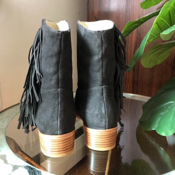 PLOMO Intermix Boots Pull On Fringe Ranya Suede An - Picture 5 of 8